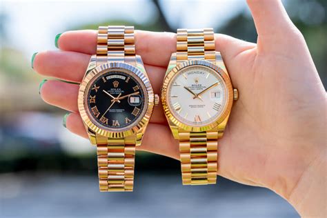 rolex presidential 40mm vs 41mm|rolex presidential 40mm price.